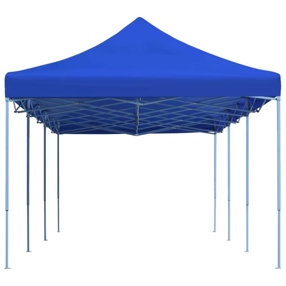 vidaXL Folding Pop-up Party Tent 3x9m Blue Outdoor Gazebo Canopy Marquee Shade