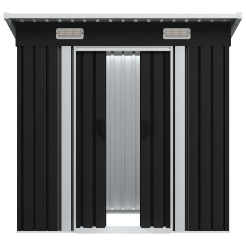 VidaXL vidaXL Gartenschuppen Anthrazit Stahl 1