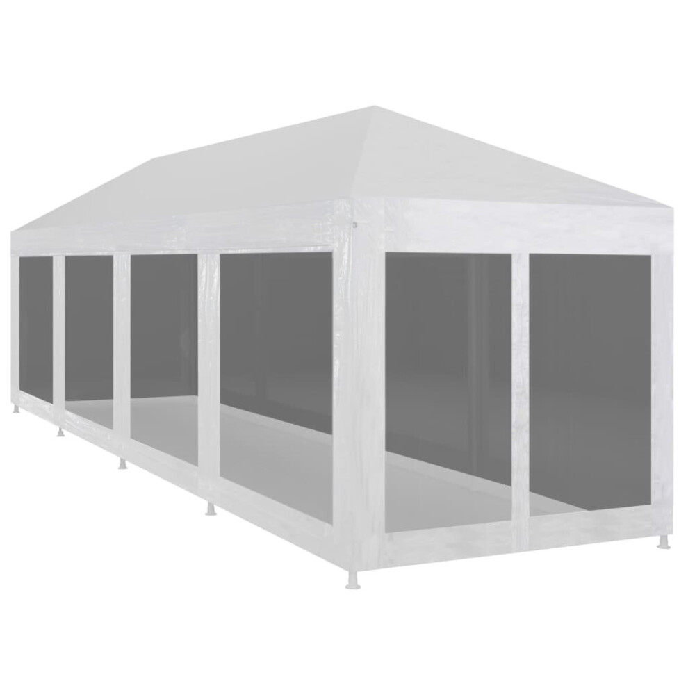 Garden Furniture Set Party Tent with 10 Mesh Sidewalls 12x3 m