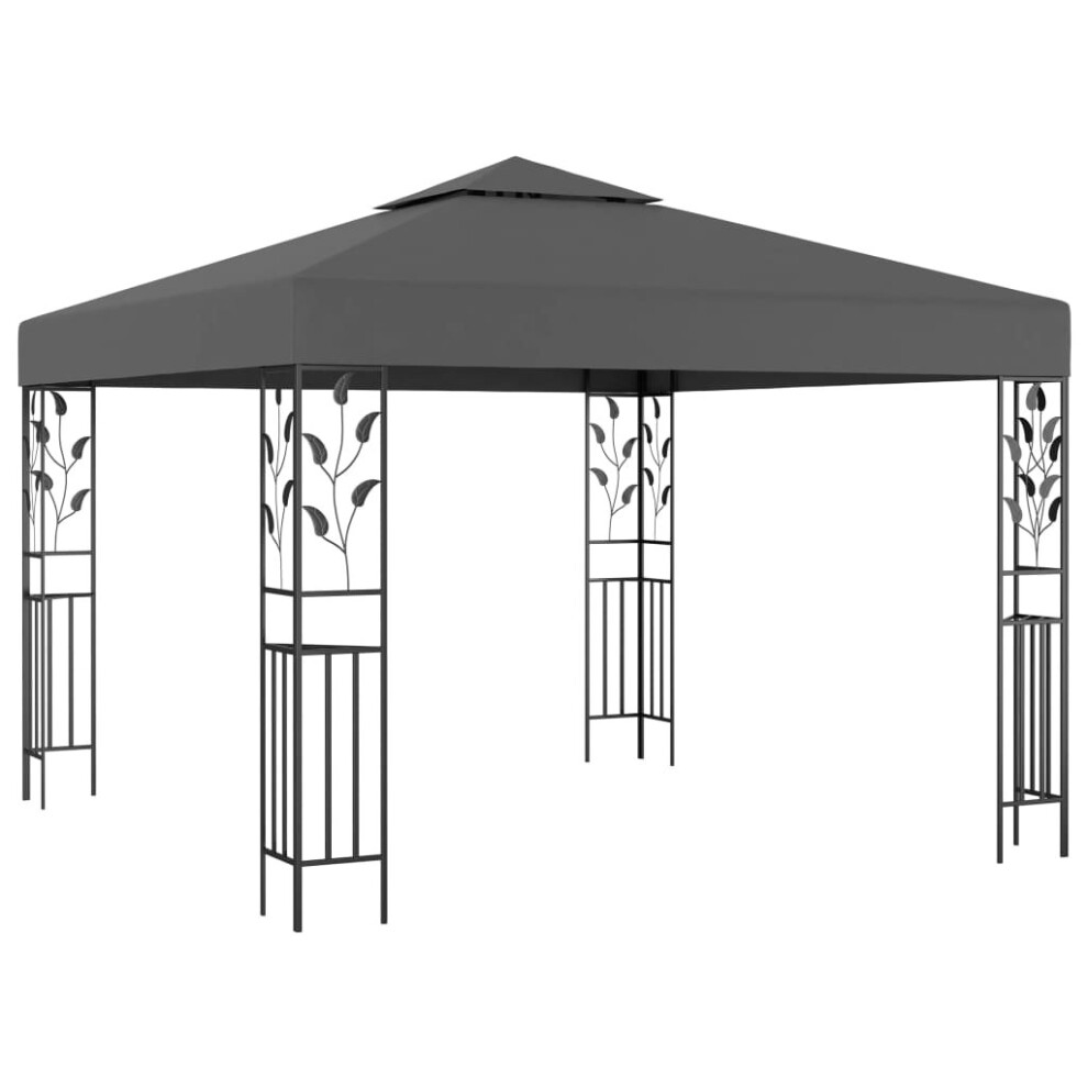vidaXL Gazebo 3m Anthracite Outdoor Garden Patio Canopy Tents Awning Sunshade