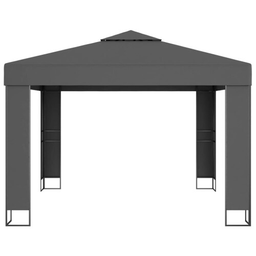 VidaXL vidaXL Pavillon mit Doppeldach 3 x 3 m Anthrazit 2