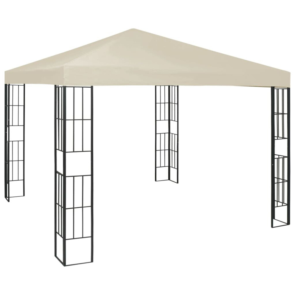 vidaXL Gazebo 3x3m Cream Canopy Shelter Outdoor Party Tent Gazebo Canopies