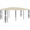 VidaXL vidaXL Pavillon 3x6 m Creme 1
