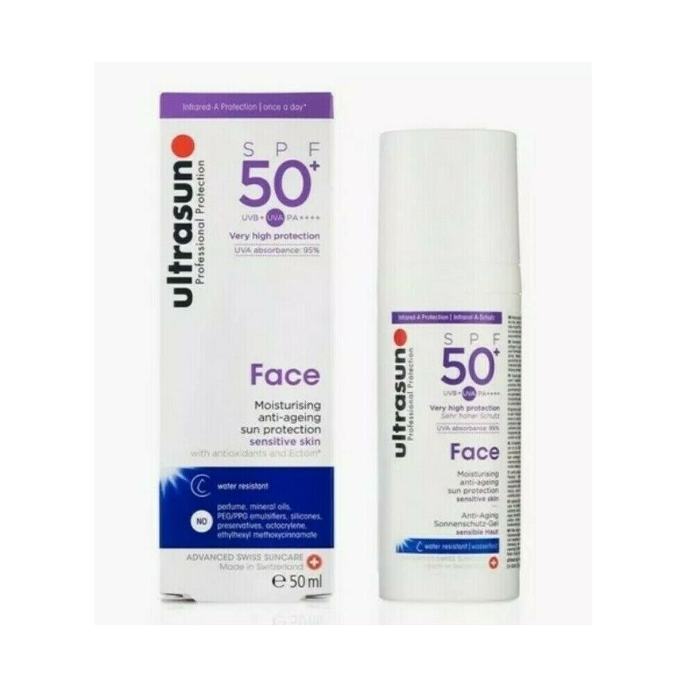 Ultrasun Face SPF50 50ml Anti-Ageing Sun Cream High Protection Sunscreen - Image 12