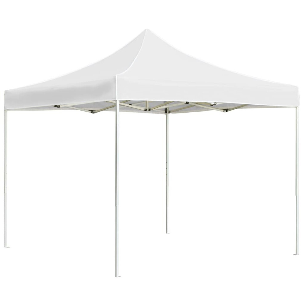 Garden Furniture Set Professional Folding Party Tent Aluminium 2x2 m White