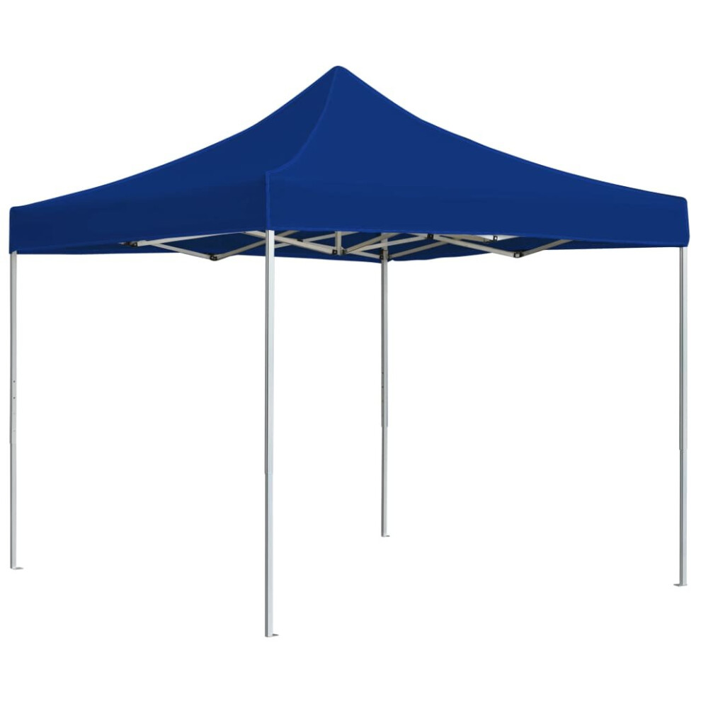 Garden Furniture Set Professional Folding Party Tent Aluminium 2x2 m Blue