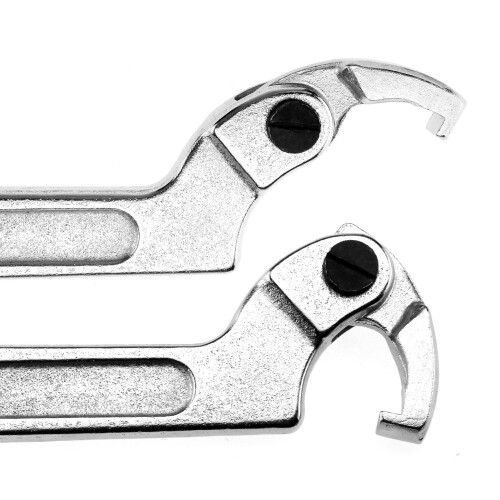 19-51mm 3/4-2" Adjustable Hook Wrench C Spanner kit Motorcycle Suspension 2