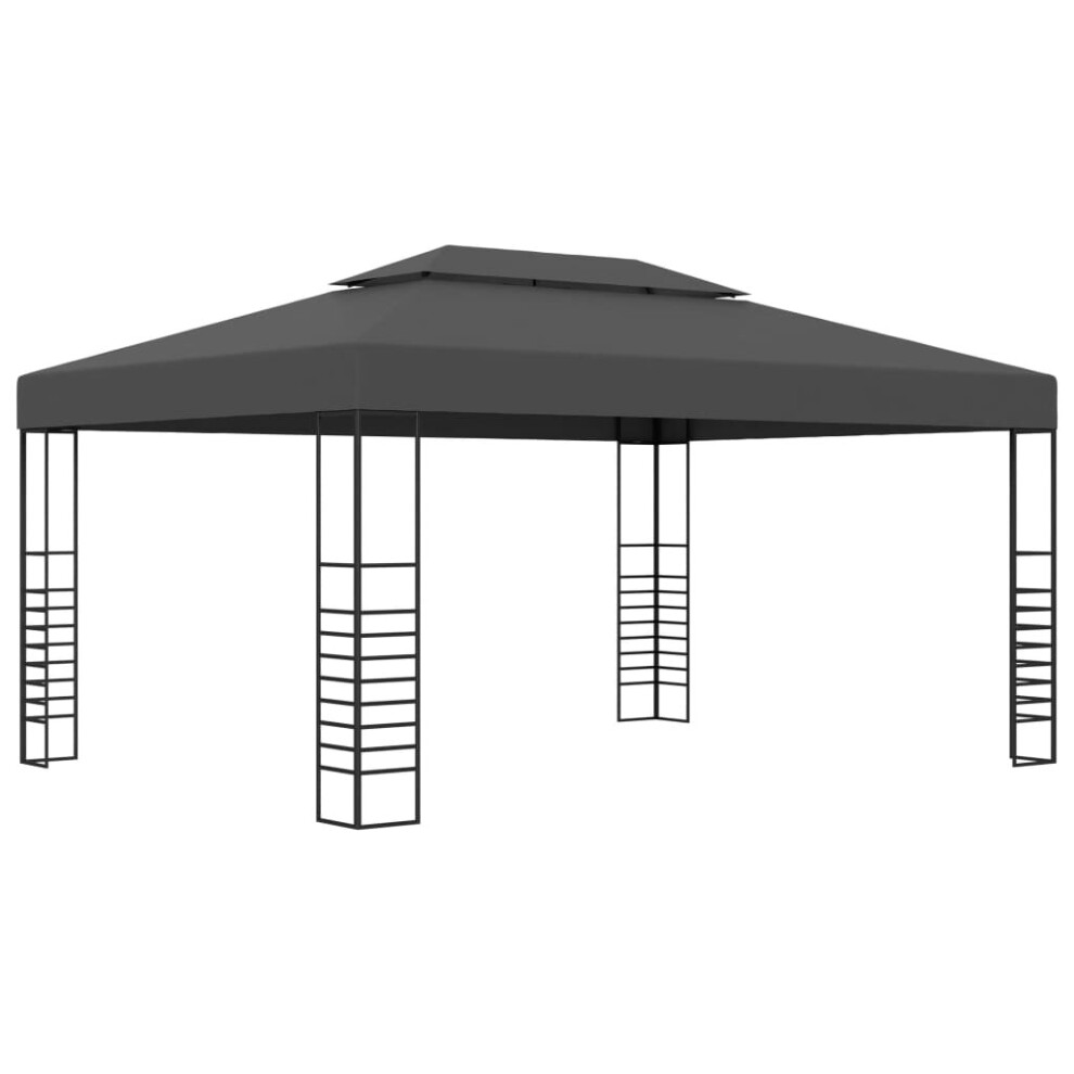 vidaXL Gazebo 4m Anthracite Outdoor Garden Patio Canopy Tents Awning Sunshade