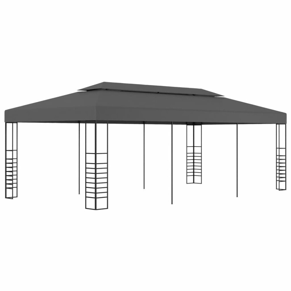 Vidaxl Gazebo Marquee 3X6m Outdoor Canopy Shelter Awning Sunshade Anthracite