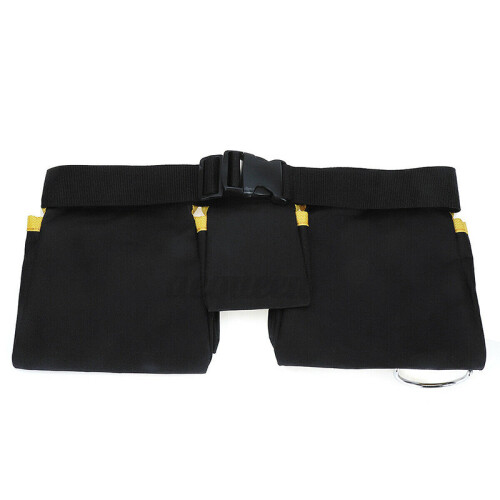 Multi Pocket Double Tool Belt Nails Pouch Carpenter Roofing Holster Adjustable 2