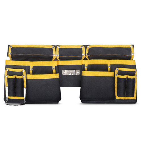 Multi Pocket Double Tool Belt Nails Pouch Carpenter Roofing Holster Adjustable 1