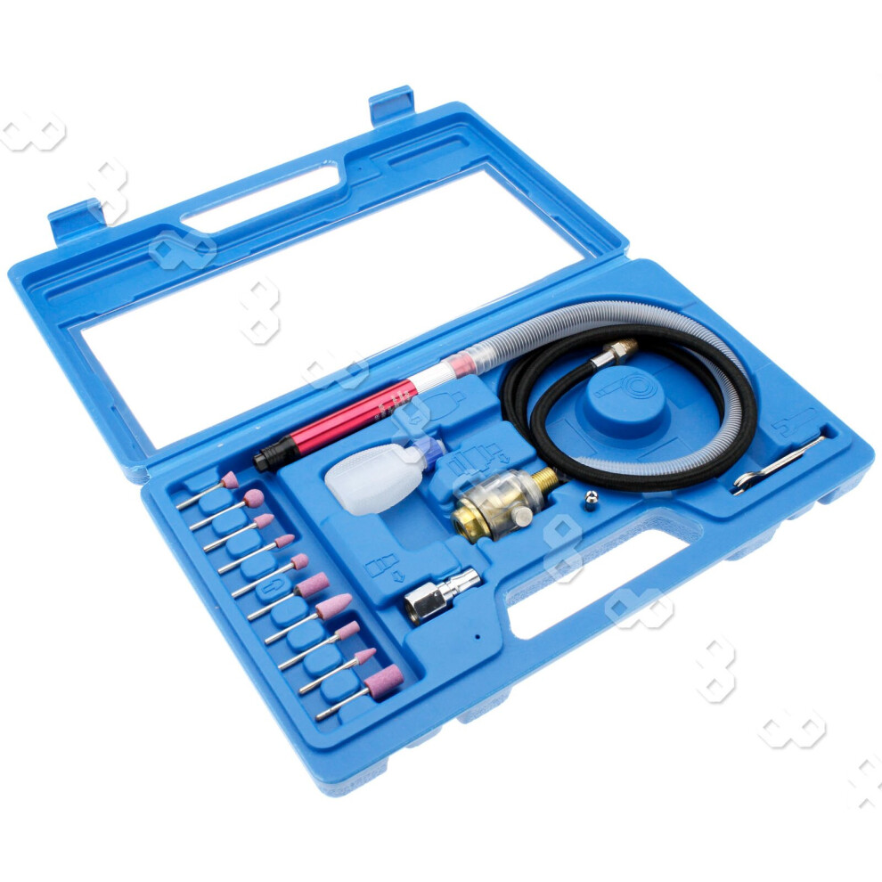 1/8"/1/10" Pneumatic Micro Air Pencil Die Grinder Polishing Engraver Tool Kit 4894670171537