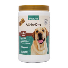 NaturVet, Elemente esențiale zilnice + 4-Suport, Pentru câini, 120 Chews moi, 16,9 oz (480 g)