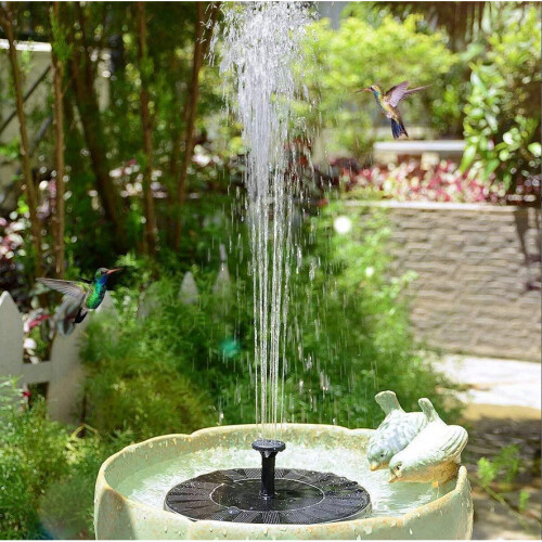 Mini Solar-Powered Water Fountain