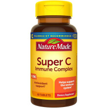 Nature Made Super-C Immune Complex, Vitamin C 900 mg - 60 Tablets, with D3, Zinc, Vitamin A, Vitamin E