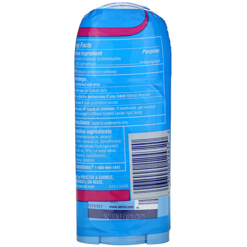 Secret, pH Balanced Antiperspirant/Deodorant, Invisible Solid, Powder Fresh, Twin Pack, 2.6 oz (73 g) Each 2