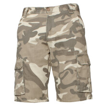 (Beige, 42") Kruze Mens Army Combat Shorts Camouflage Cargo Casual Camo Work Half Pants