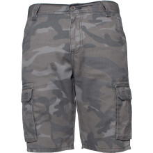 (Grey, 30") Kruze Mens Army Combat Shorts Camouflage Cargo Casual Camo Work Half Pants