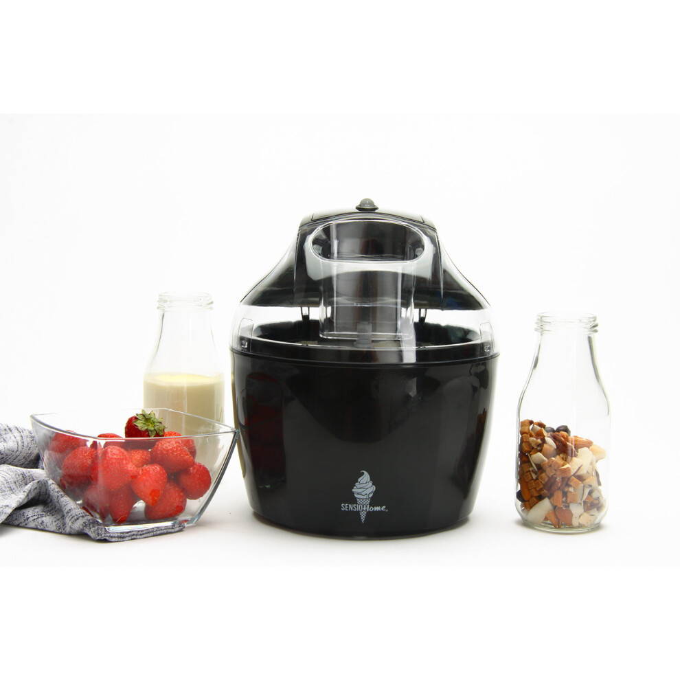 (Black) Sensio Home Ice Cream Maker Machine â Gelato Sorbet and Frozen Yoghurt