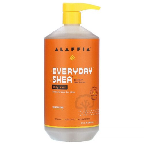 Alaffia EveryDay Shea Body Wash, Φυσικός Καθαριστικός Σαπούνι με Βούτυρο Καριτέ, 32 fl