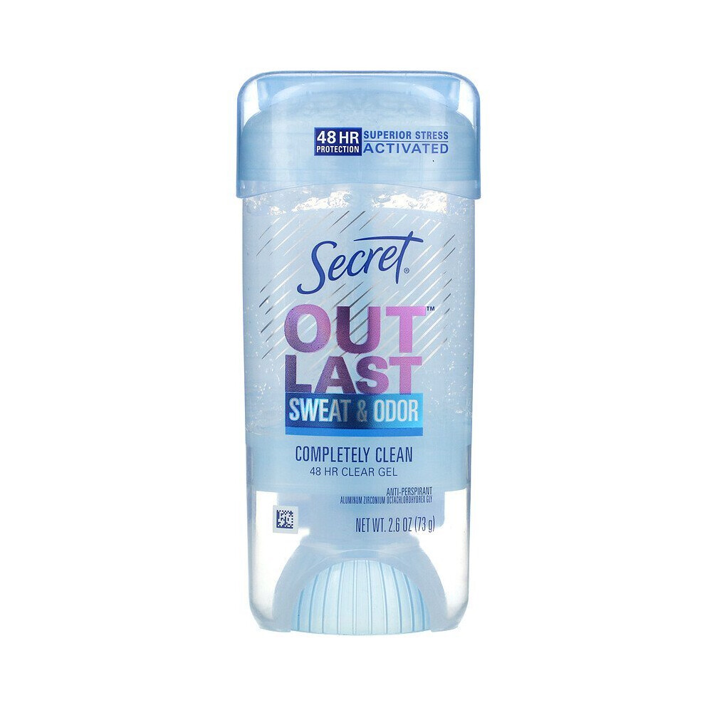 Secret, Outlast, 48 Hour Clear Gel Deodorant, Completely Clean, 73g