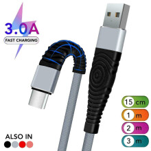 (1M, Grey) Type-C USB Data & Fast Charging Cable for iPhone 16 and Samsung Galaxy New Series