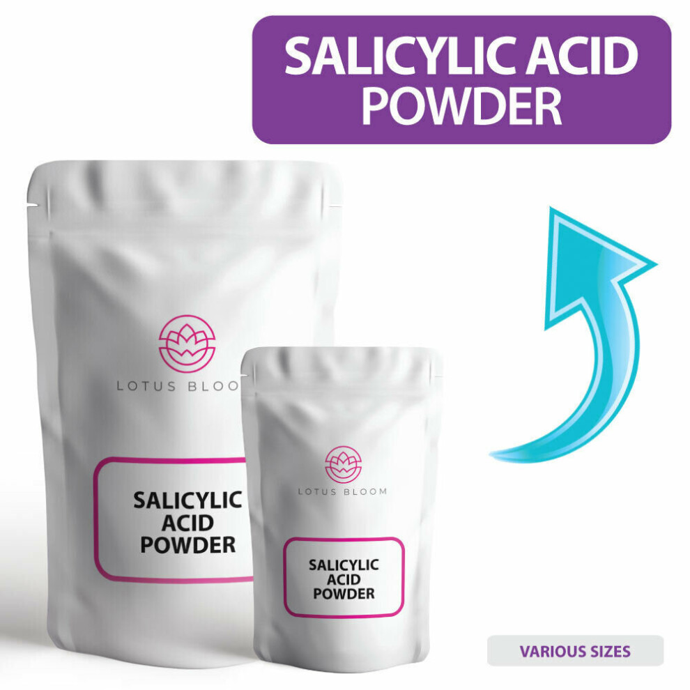(100g) PURE Salicylic Acid Powder 99.9% used for COSMETICS, ACNE, SOAPS & MORE