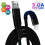 (1M, Black) Strong Braided USB Fast Charging Charger Cable Quick Sync Data For iPhone 14 13 12 11 X 7 8 1