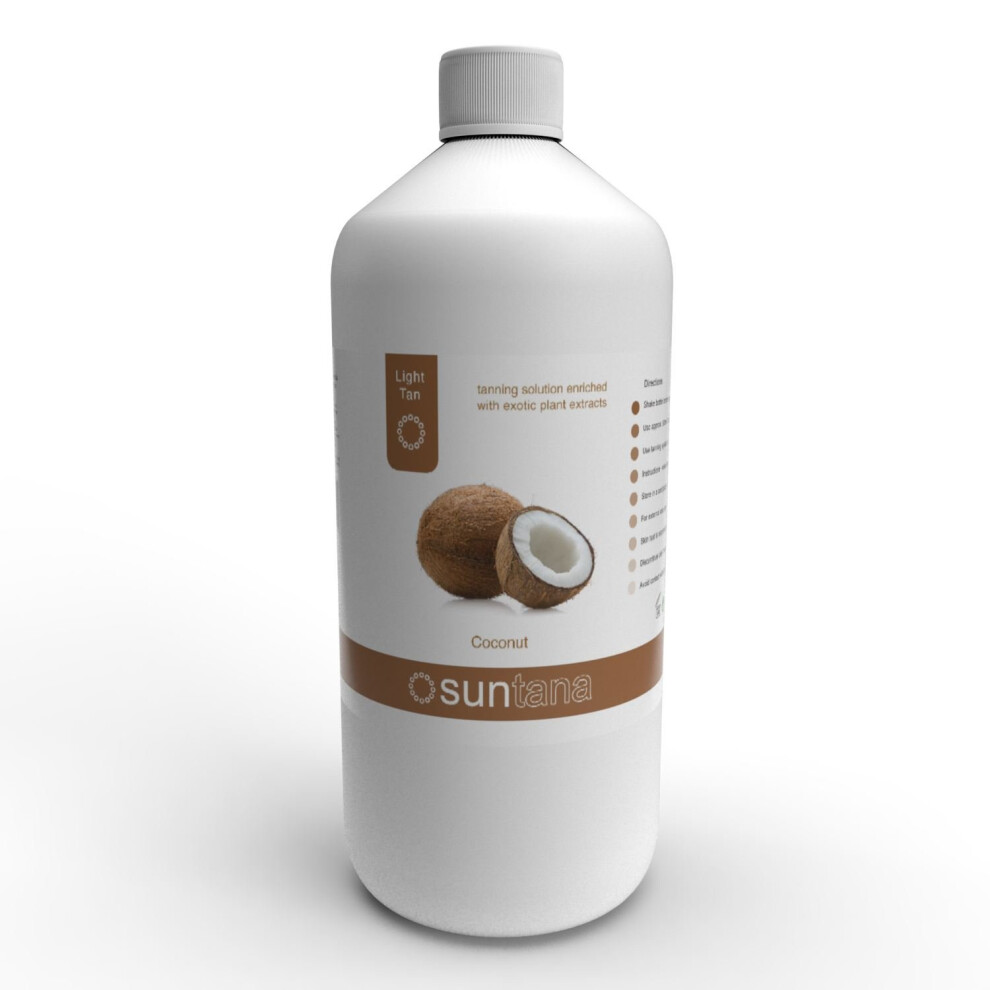 1000Ml Coconut - Suntana Spray Tan Light/White