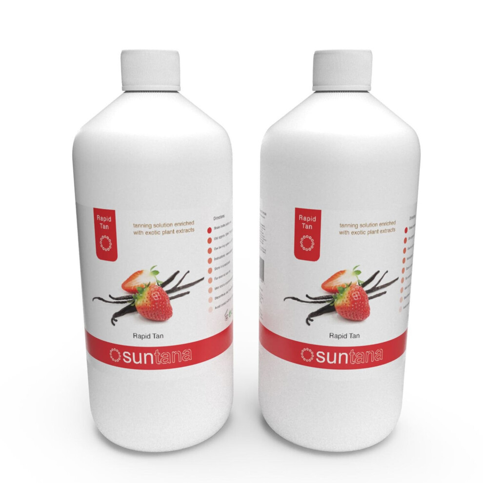 2 X 1000ml Suntana Rapid Tan