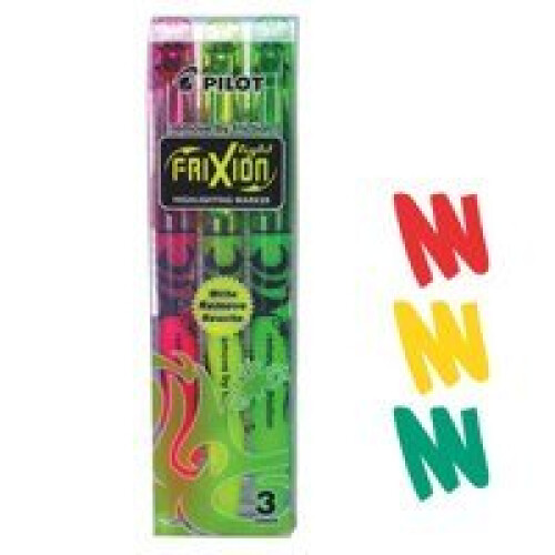 Pilot Pilot Frixion Erasable Highlighter PK3