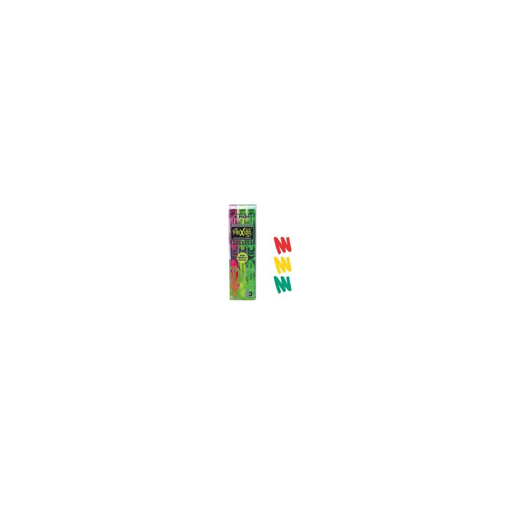 Pilot Frixion Erasable Highlighter Pk3