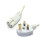 FDL 2M UK PLUG TO C15 HOT CONDITION"  IEC SOCKET - WHITE" 1