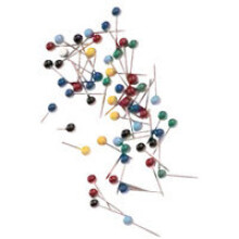 UNBRAND MAP PIN PK100 ASSORTED