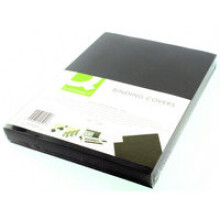 Q-CONNECT Q CONNECT COMB BNDR CVR LTHR P100 BLK A4