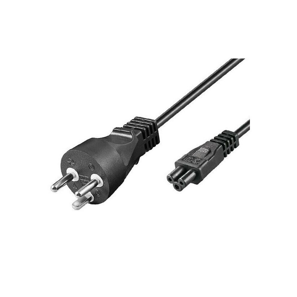 Fdl 2M Danish Mains Plug To C5 Clover Leaf" Socket Cable" 5055309625848