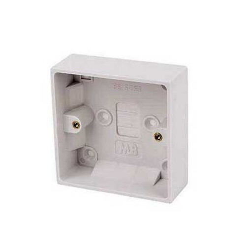 FDL 86x86mm SINGLE PATTRESS BACK BOX - STANDARD