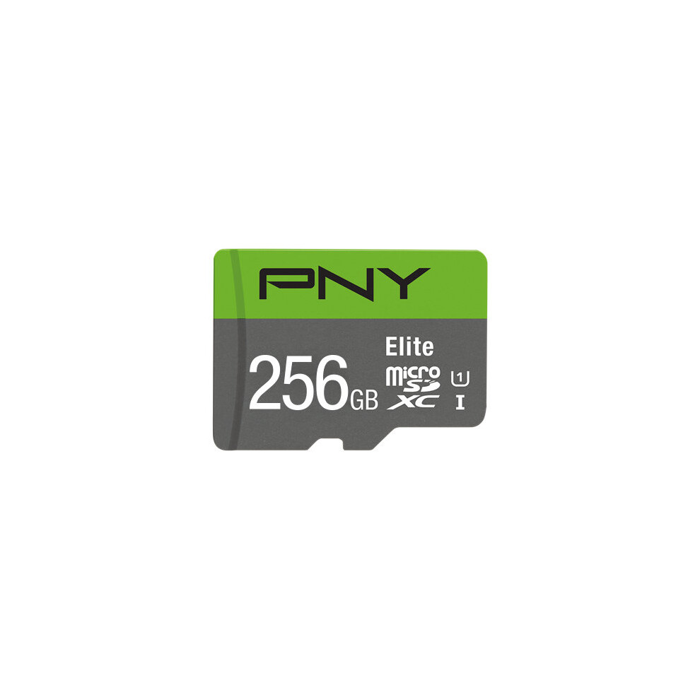 Pny Elite Memory Card 256 Gb Microsdxc Class 10 Uhs-I 751492625713