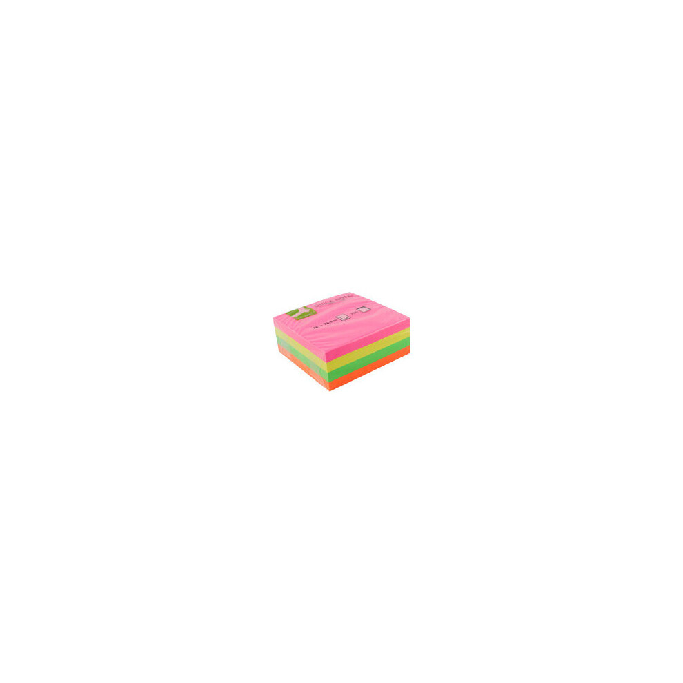 Q-Connect Q Connect Quick Note Cube 76X76mm Neon