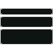 FDL 1U 19 Inch BLANKING PLATE - BLACK