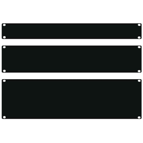 FDL 1U 19 Inch BLANKING PLATE - BLACK