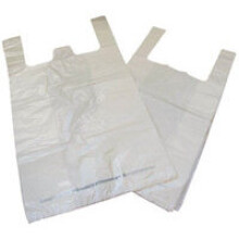 FSMISC KENDON CARRIER BAG BIODGRDBLE WHT PK1000