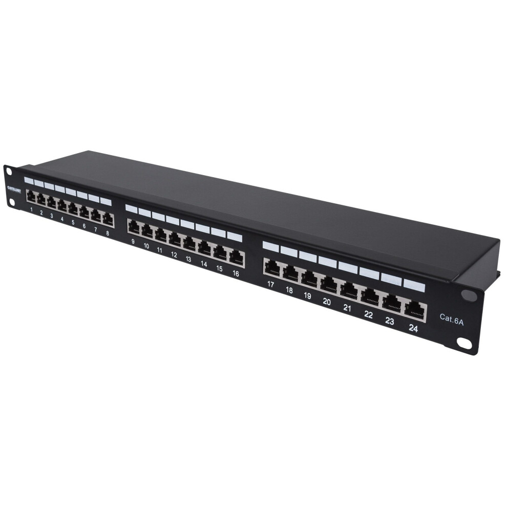 Intellinet Patch Panel, Cat6a, Ftp, 24-Port, 1U, Shielded, 90Â°... 766623720861