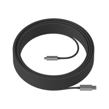 Cabo USB - Logitech - Forte - 10 m - USB A - USB C - Preto
