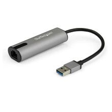 USB 3.0 externe netwerkaart - StarTech - US2GA30 - 2,5 Gigabit Ethernet - 5000 Mbit/s - Zwart, Grijs