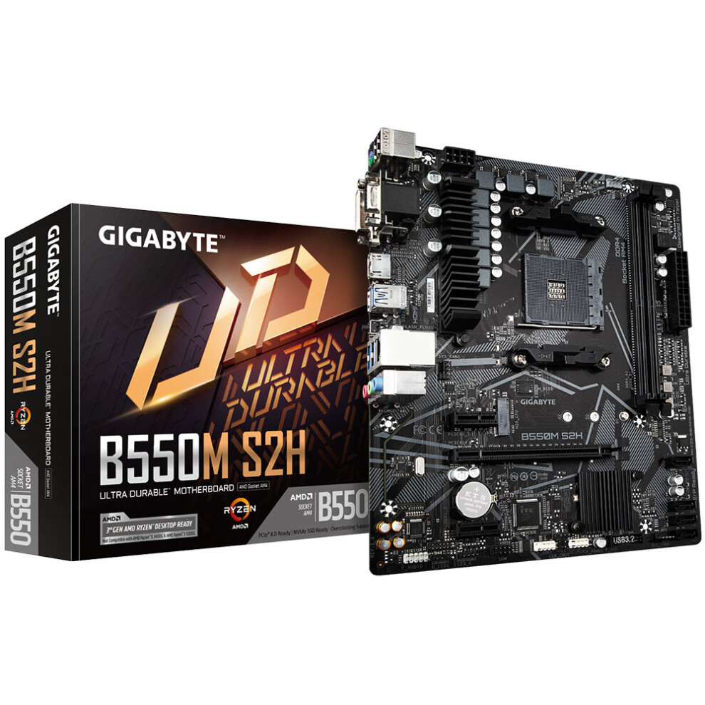 Gigabyte B550m S2h Socket Am4 Micro Atx Amd B550 4719331809591