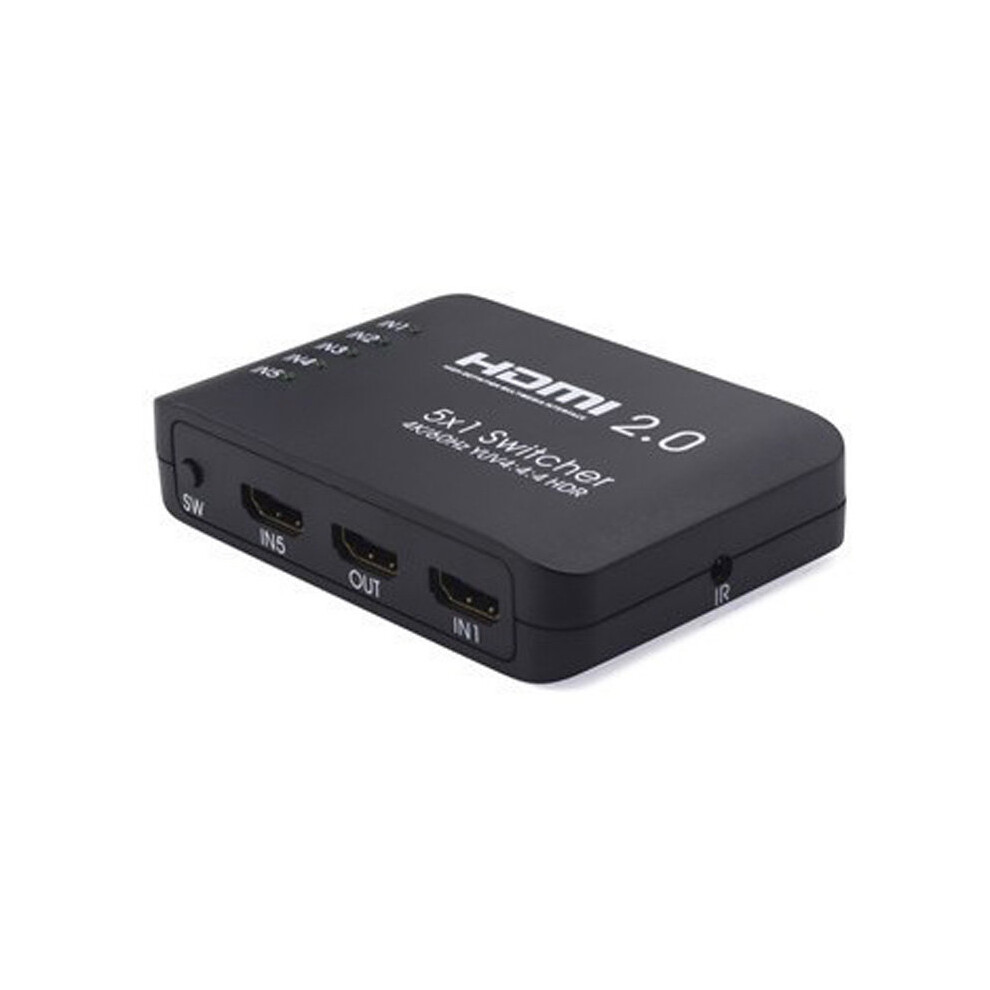 Fdl 5 Way Hdmi 2.0 Switch With Remote Control - 4K @ 60Hz 5055309626982