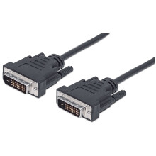 Manhattan Digital 24+1 Video Cable, Dual Link, 3m, Male to Male,...
