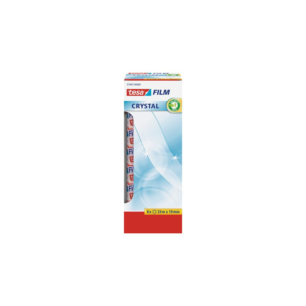 Tesa Film Crystal Tape 19Mm X 33M 57947 Officebox Pk8 4042448282262