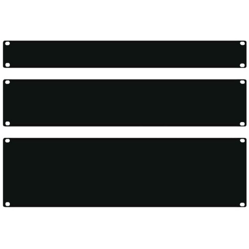 FDL 3U 19 Inch BLANKING PLATE - BLACK